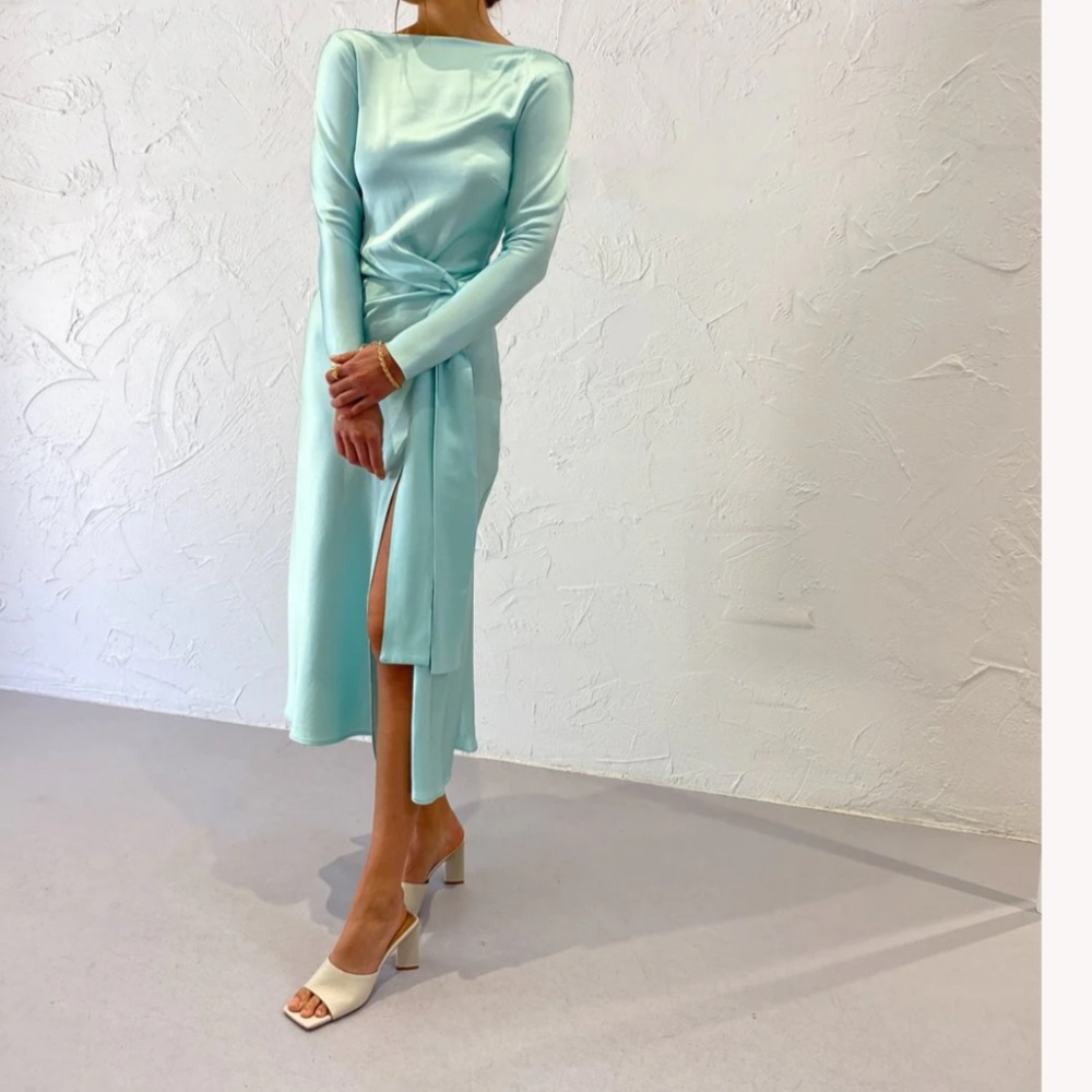 NEW NWT Bec & Bridge Crest Long Sleeve Midi Dress